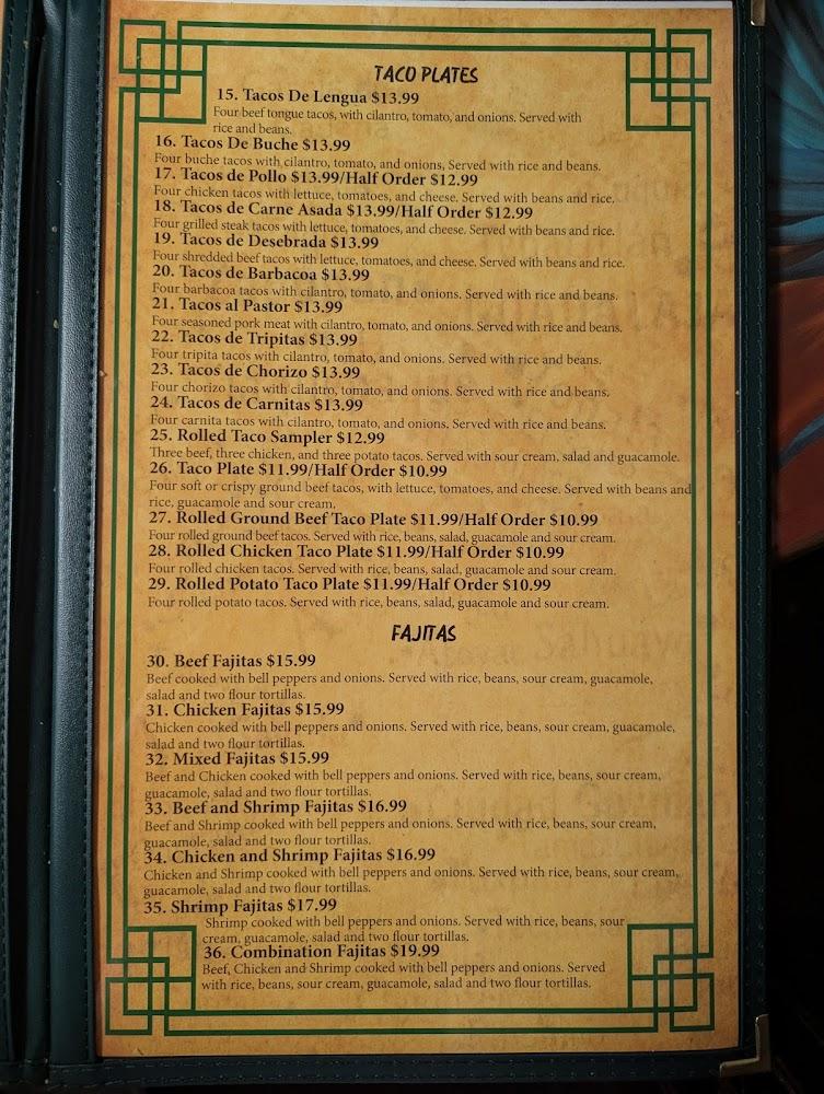 Margarita's Restaurant Menu image 3